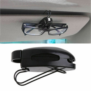 6Pcs Car Auto Sun Visor Clip Holder For Reading Glasses Sunglasses Eyeglass Card