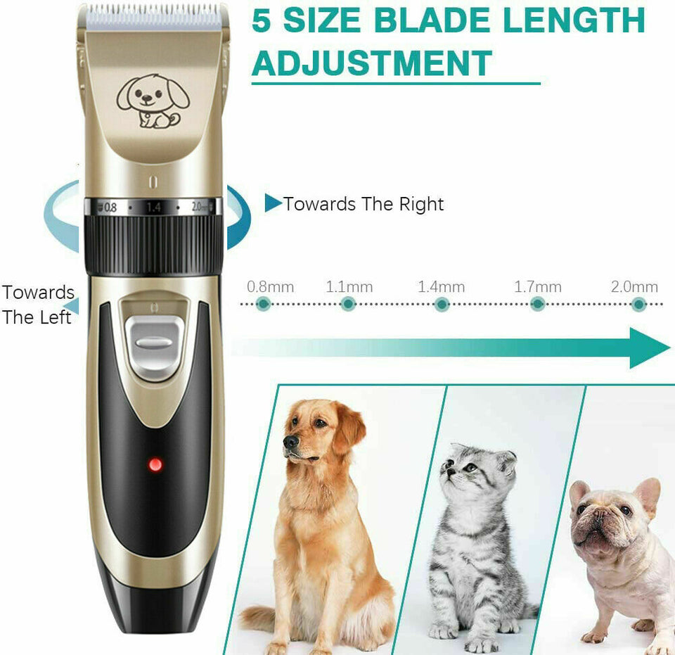 Pet Dog Cat Clippers Grooming Hair Trimmer Groomer Shaver Razor Quiet Clipper