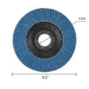 4-1/2" 80 Grit Aluminum Flap Discs Sanding Grinding 4.5x7/8" Angle Grinder Wheel