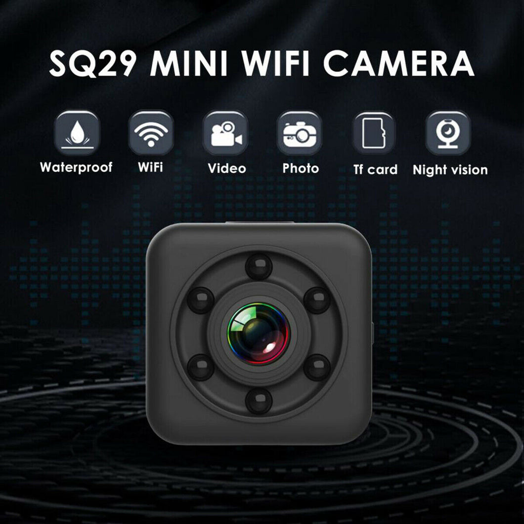 Mini HD Wireless Wifi Camera IP CCTV Night Vision In/Outdoor Home Security Cam A