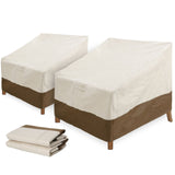 2 Pack Waterproof Lounge Cover Heavy Duty Patio Outdoor Lounge Chair Cover