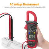 Digital Multimeter Tester AC DC Volt Amp Clamp Meter Auto Range LCD Handheld US