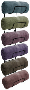 Sorbus Towel Rack Holder- Wall Mounted Storage Organizer for Bathroom, Spa/Salon