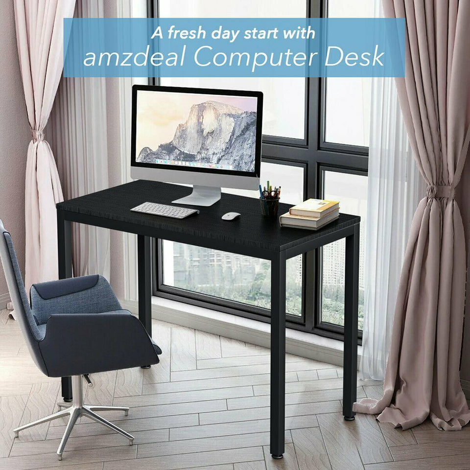 40" Industrial Computer Desk, Writing Desk, Home Office Desk, PC Laptop Table
