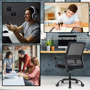 BestOffice Home Office Chair Ergonomic Desk Chair Swivel Rolling Computer Chair