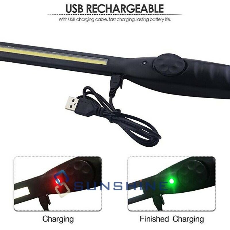 10000LM Rechargeable COB LED Work Light Lamp Magnetic Flexible Cordless Torch