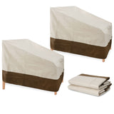 2 Pack Waterproof Lounge Cover Heavy Duty Patio Outdoor Lounge Chair Cover