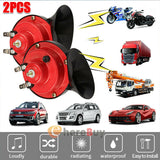 2x 12V 300DB Super Loud Train Horn Waterproof for Motorcycle Car Truck SUV Boat