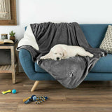 Waterproof Pet Throw 50 x 60 Inch Bed Couch Protect Furniture Dog Blanket Gray 193420103496