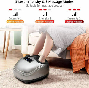 Shiatsu Foot Massager With Deep Kneading Heat & Timer Therapy Rolling Massage