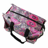 Utility All Purpose Shopping Travel Laundry Tote Bag Purple Paisley for Women