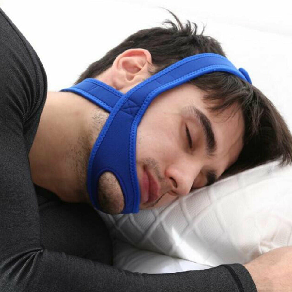 Snore Stop Belt Anti Snoring Chin Strap Sleep Safety Quiet Jaw Apnea Protector