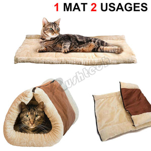 Pet Bed Dog Cat House Puppy Mattess Cushion Mat Soft Warm Blanket Sleeping Nest