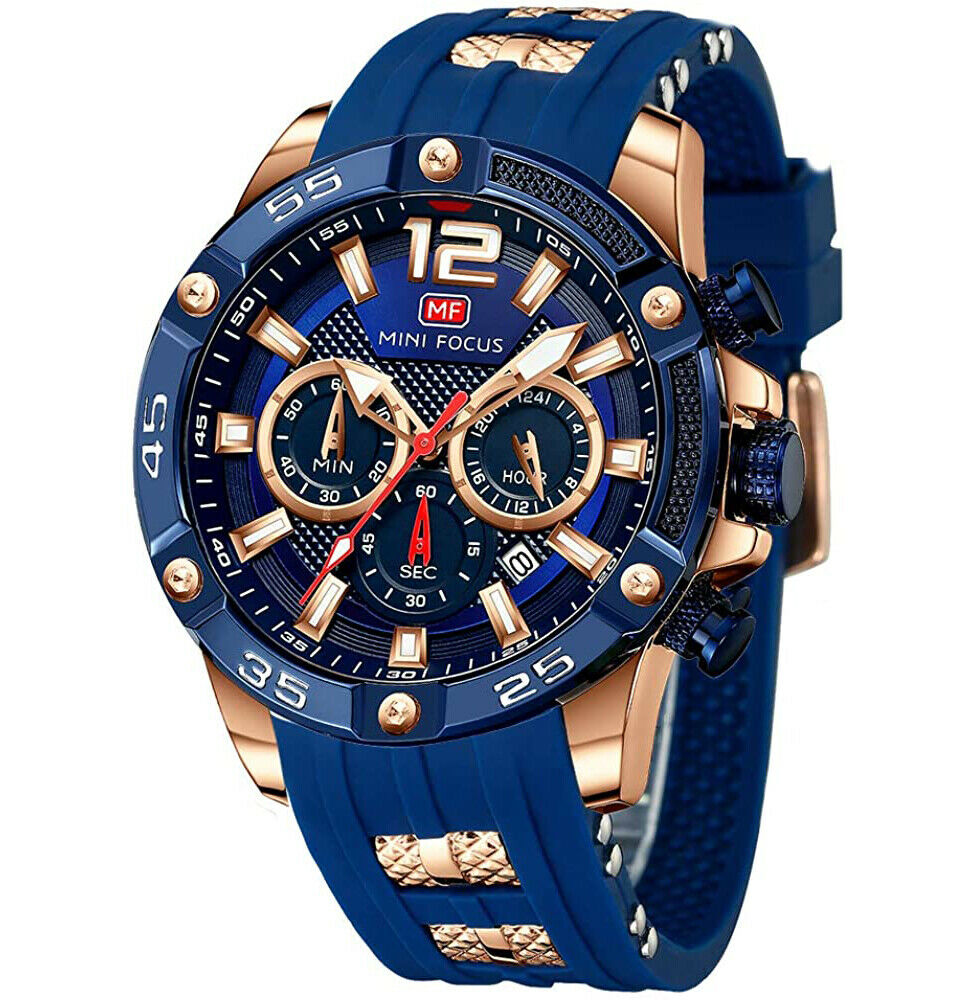 Men's Sports Watch Relojes De Hombre Military Waterproof Luminous Silicon Strap