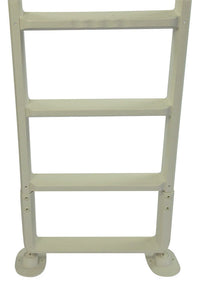 Heavy Duty Resin In-Pool Above Ground Swimming Pool Ladder-White Color