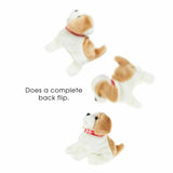 Animated Plush Dog Toy Walks Talks Back Flips Battery Operated 2 AA Pet Puppy