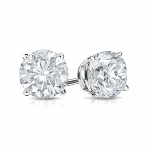 2Ct Diamond Stud Earring Womens Studs 14k White Gold Over Mens Earrings