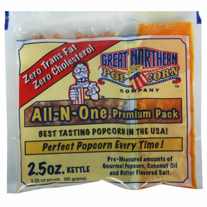 Great Northern Popcorn Case (24) of 2.5 Ounce Popcorn Portion Packs 2 1/2 Ounce 613103004150