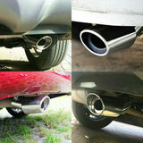 Auto Car Exhaust Pipe Tip Tail Muffler Stainless Steel Replacement Accessories