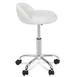 USED Adjustable Height Hydraulic Rolling Swivel Stool Spa Salon Chair with Back  758277364041