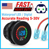 Waterproof CAR Battery Meter DC 12V Voltmeter LED Digital Display Voltage Gauge 600609737866