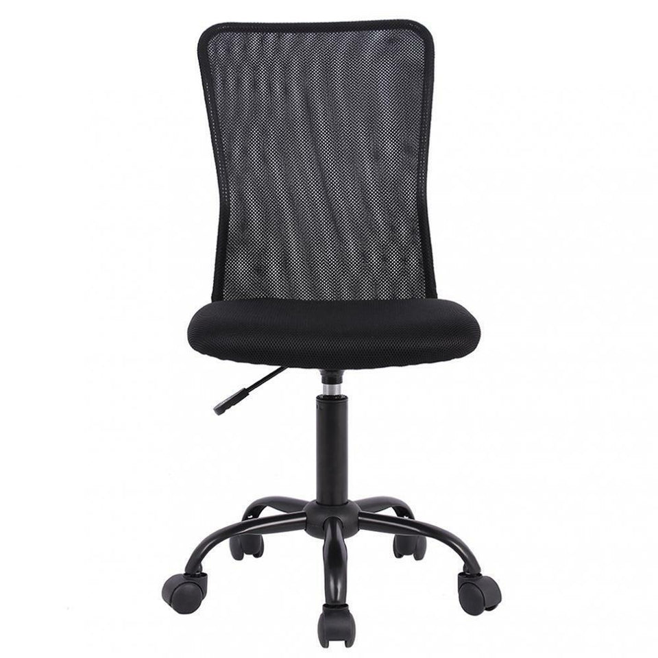 1/2/3/4 Pcs Mid-Back Mesh Office Chair Computer Task Swivel Seats, Black/Pink