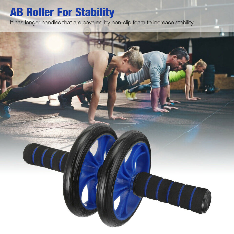 7-in-1 AB Wheel Roller Workout Kit For Abdominal Exercise Home Gym Fitness