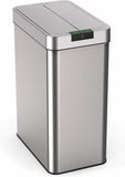 hOmeLabs 13 Gallon Automatic Trash Can for Kitchen - Stainless Steel Garbage Can 810049720551