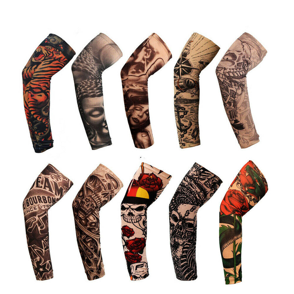 20PCS Tattoo Cooling Arm Sleeves Cover Unisex Sports Outdoor UV Sun Protection