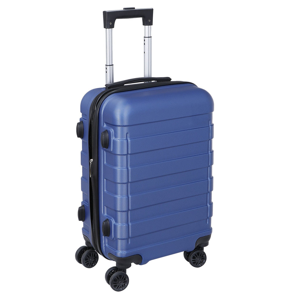 3 Colors Hardside Carry Luggage Travel Bag Trolley Spinner Carry On Suitcase 21"
