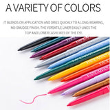 Waterproof Eyeliner Pencil Set 20 Colors Long Lasting Matte Crème Gel Eye Liners