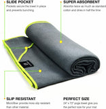 Yoga Mat Towel Non Slip Super Soft Sweat Absorbent Quick Drying Eco Friendly