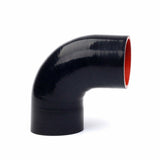 2.5" 90-Degree Elbow Coupler Balck/Red Silicone Hose Coupler Turbo Pipe