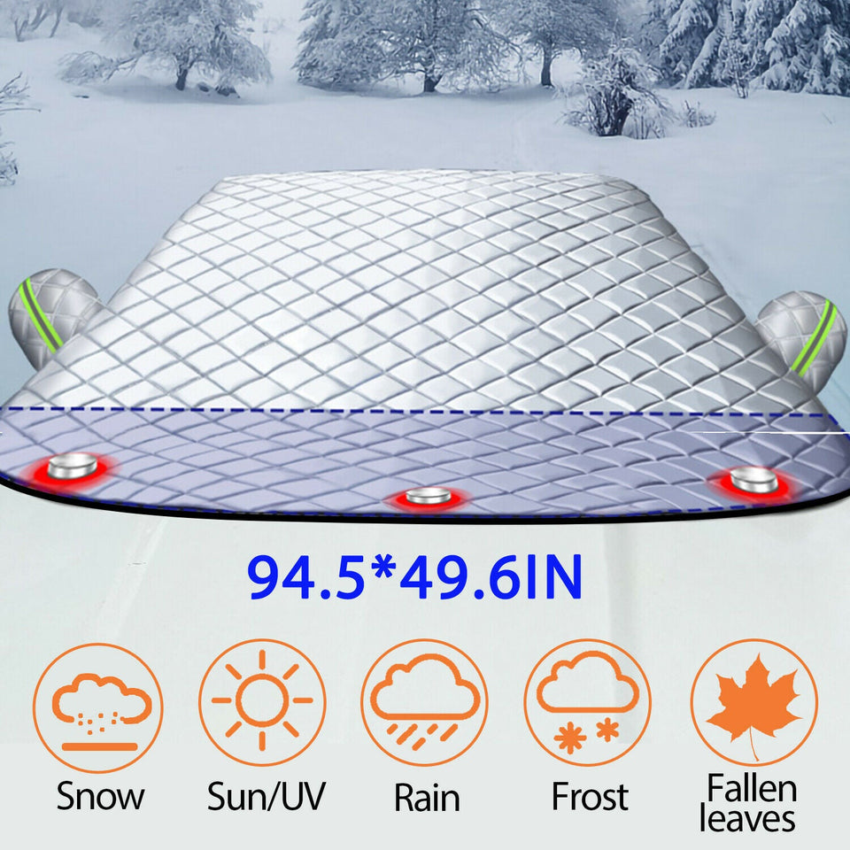 XL Car Windshield Cover Snow Frost Ice Magnetic Sun Protector Truck SUV Winter