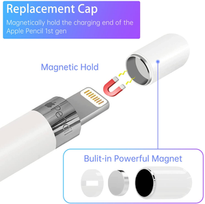 Magnetic Replacement Cap and Charger Adapter for Apple Pencil 1st Generation (wi 711181135114