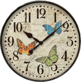 Westclox Quartz 12" Round Butterfly Wall Clock 32897BF 844220007339