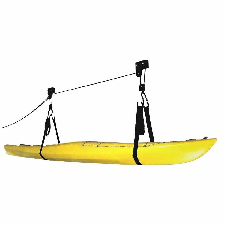 Kayak Hoist Lift Garage Storage Canoe Hoists 125 lb Capacity Mounting Brackets 613103004075