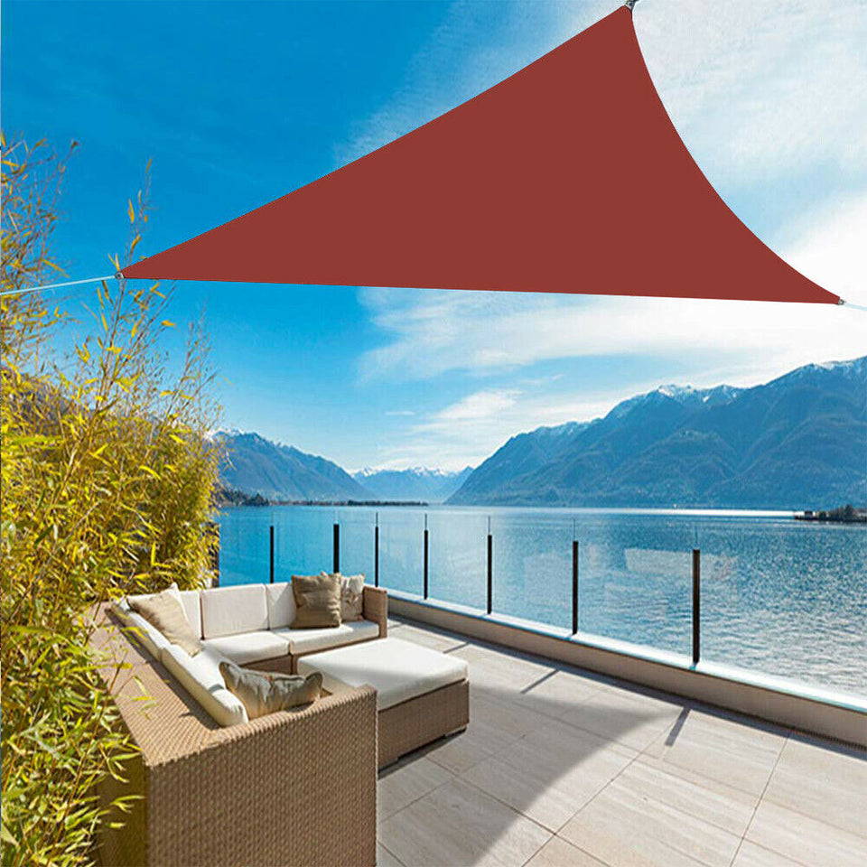 Sun Shade Sail Canopy 300D Sand UV Block Sunshade For Backyard Deck Outdoor