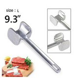9.3''Double Side Beaf Steak Mallet Meat Tenderizer Hammer Kitchen Tool Aluminium