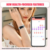 Women Lady Smart Watch Heart Rate Blood Pressure Fitness Tracker For iOS Android
