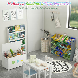 Supersized Toy Storage Organizer, Extra Large, Natural/Primary Kids' Toy Storage 195030053819