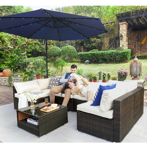 7-Piece Patio Furniture Set, Outdoor Sectional Sofa Couch UGGF007M01