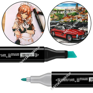 Permanent Art Sketch Drawing Marker Set, Alcohol Markers Double Tipped Markers