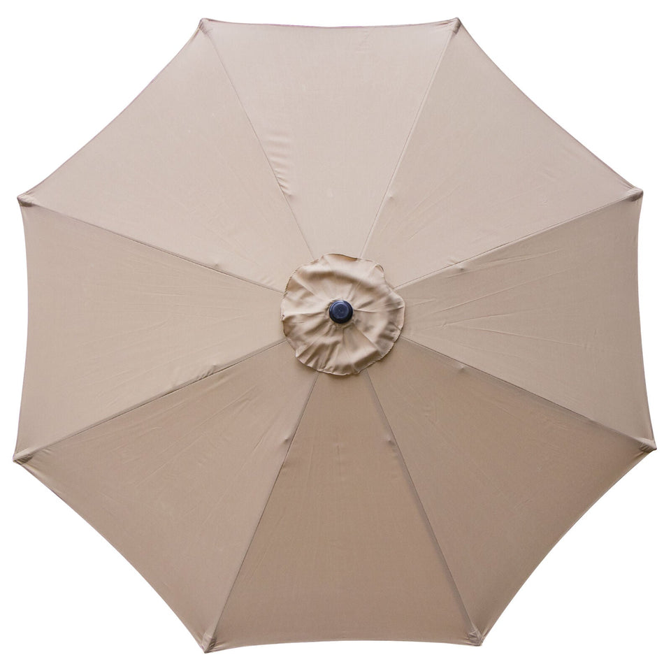 9' Patio Umbrella Outdoor Table Umbrella with 8 Sturdy Ribs Garden Lawn Backyard 630148195810