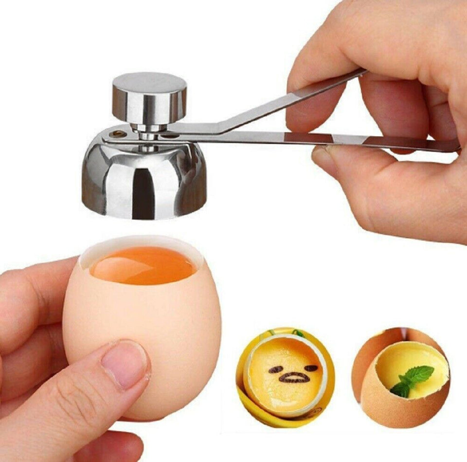 Stainless Steel Egg Shell Opener Topper Cutter Cracker Knocker Kitchen Home Tool 713717959751