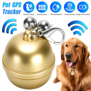 Pet Dogs Cats GPS Tracker Locator Bell Real-Time Tracking Device With Pet Collar