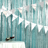 8 feet x 8 feet Sequin Backdrop Curtain Photo Booth Background Party Decorations
