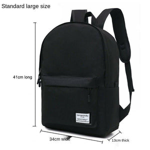 Men Women Backpack Bookbag School Travel Laptop Rucksack Zipper Bag 15.6''