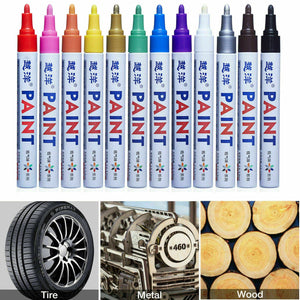 14Pcs Waterproof Permanent Paint Marker Pen For Car Tyre Tire Tread Rubber Metal 614409020318