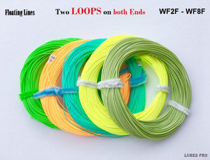 Fishing Fly Line 100FT Weight Forward  2F 3F 4F 5F 6F 7F 8F welded loops